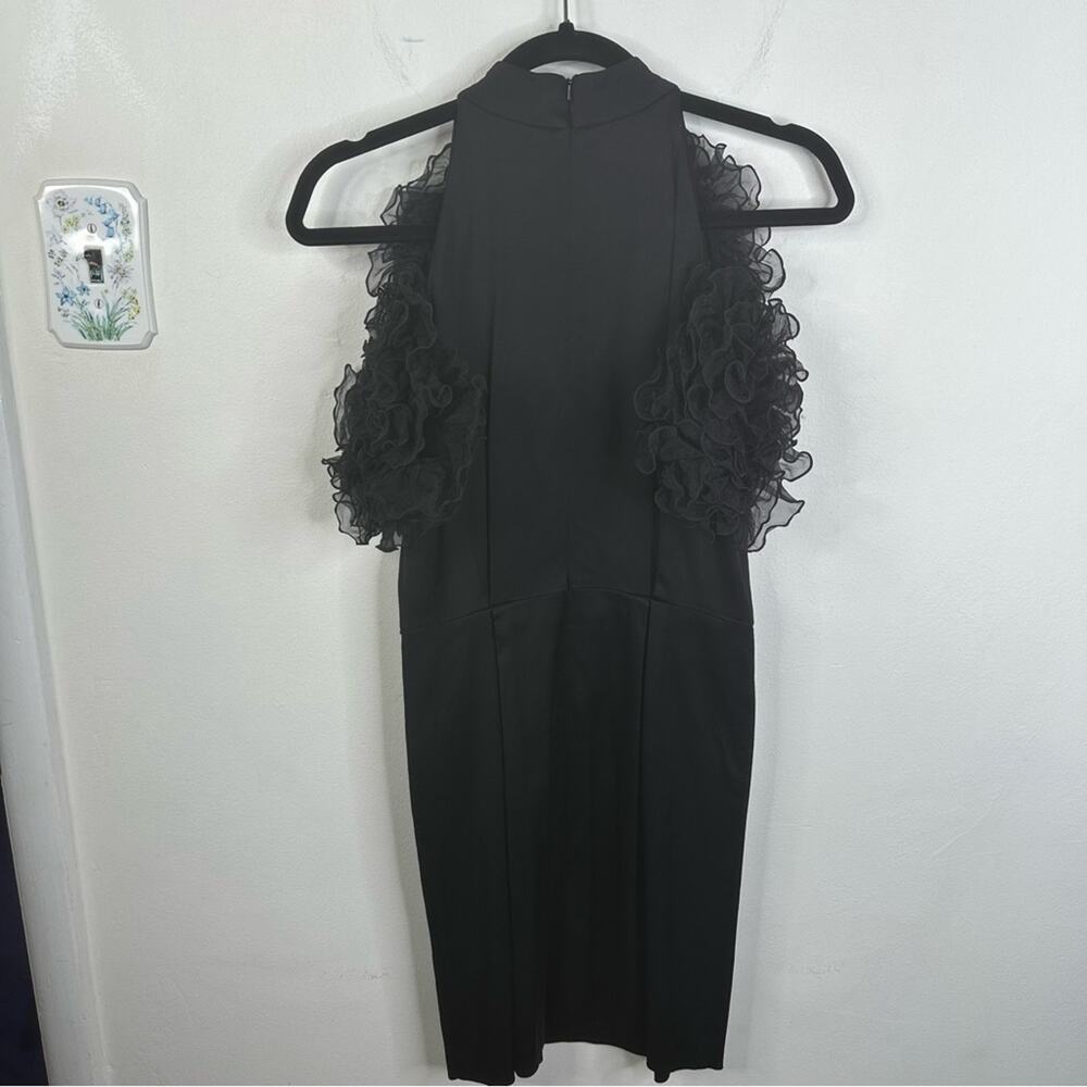 NEW Rodebjer Size XS Raven Cocktail Ruffle Mini Dress in Black - Picture 8 of 12
